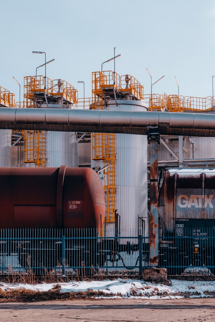 Oil and gas industrial site